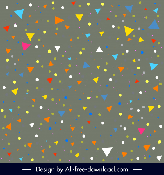 sfondo decorativo colorato triangolo geometrico cerchi disegno
