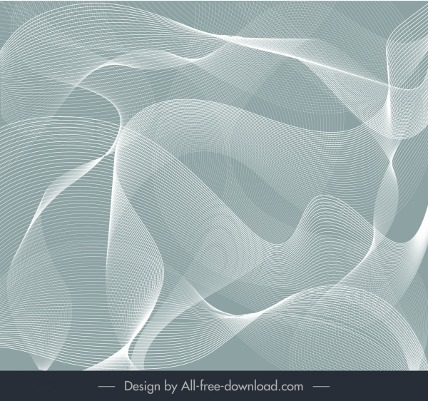 dekorative Hintergrund dynamische 3D-Linien modernes Design