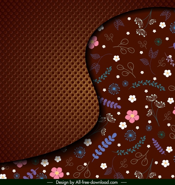 latar belakang dekoratif 3d melihat permukaan dekorasi bunga