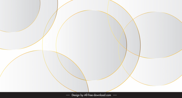 decoração modelo de fundo brilhante de círculos planos
