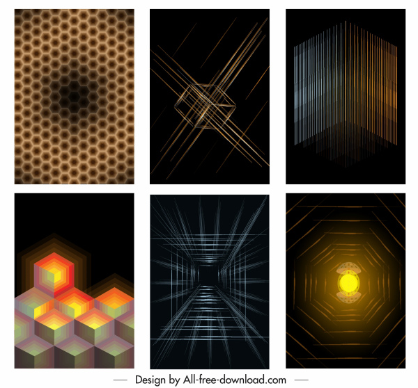 декоративные фоновые шаблоны современного 3d геометрического декора