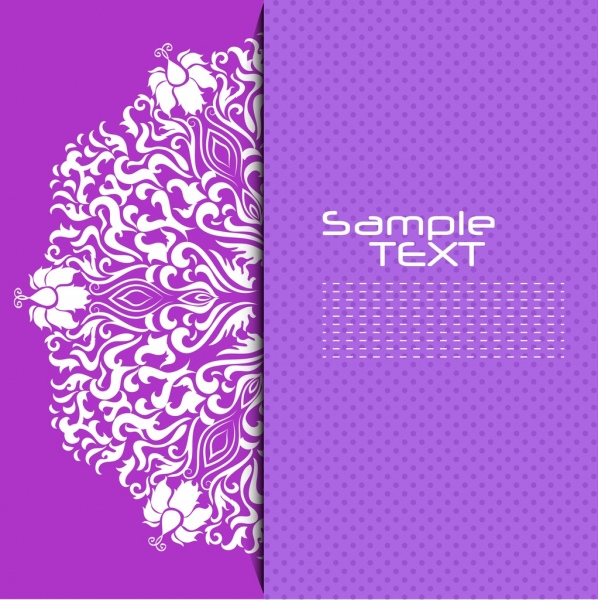 dekorativer Hintergrund violett Design gebogenen symmetrische Linien