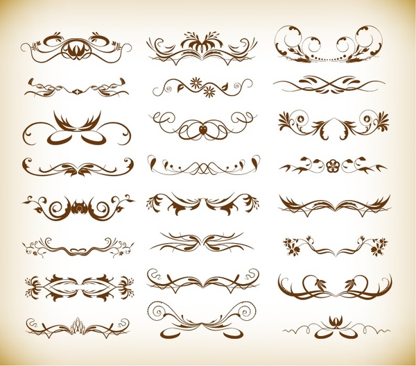 Elementos decorativos Conjunto gráfico vectorial