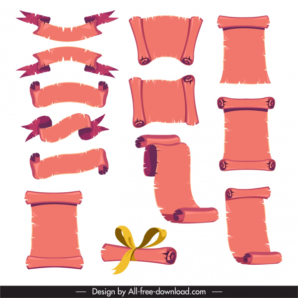 декоративные пергаментные шаблоны винтажный 3d эскиз