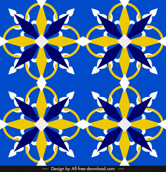 dekorative Muster klassische europäische symmetrische Form