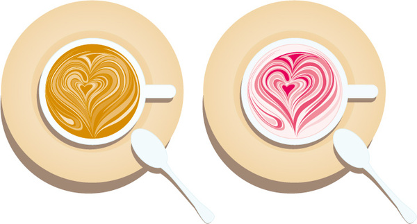 裝飾圖案咖啡媒