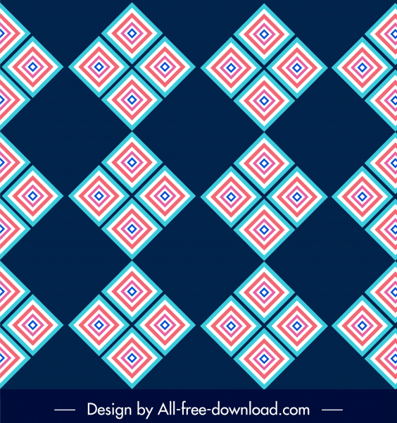 dekorative Muster trügerisch geometrische Dekor farbige flache Sendekunst