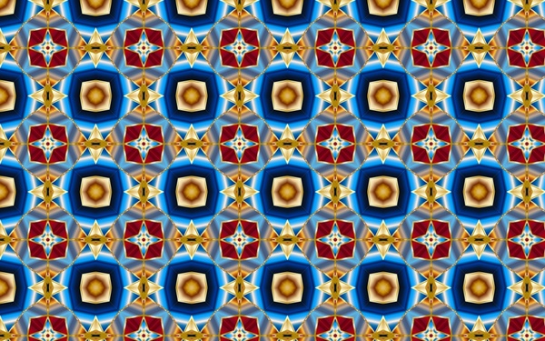 pola dekoratif Desain dengan warna-warni simetris ilustrasi