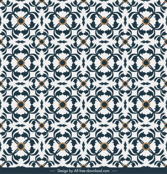 padrão decorativo illusive simétrica repetindo formas