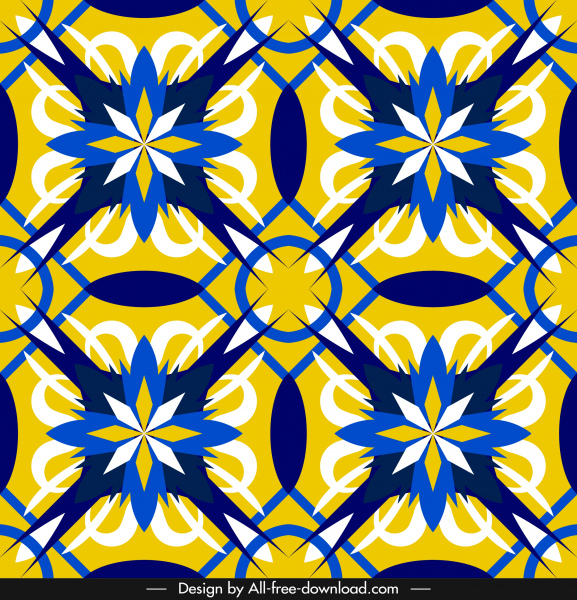 dekorative Muster Vorlage botanische Skizze flache symmetrische Wiederholung