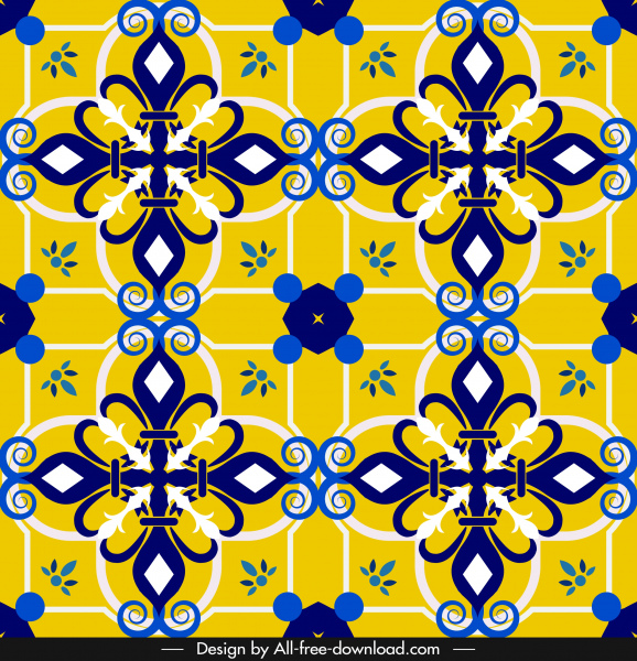 dekorative Muster Vorlage klassische eurpean elegante symmetrische Design