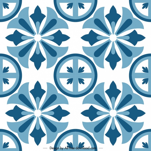 dekorative Muster Vorlage klassische symmetrische flache Dekor