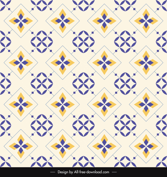 dekorative Muster Vorlage flach wiederholen symmetrisches design