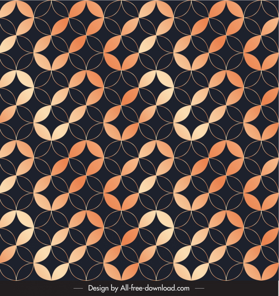 dekorative Muster Vorlage illusive sich wiederholende nahtlose Kreise Form