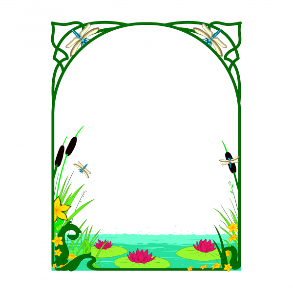 marco de estanque decorativo