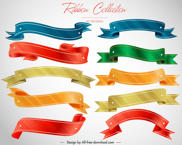 fita decorativa modelos coleção colorida 3d design moderno