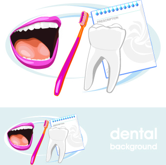 歯科の背景のベクトル