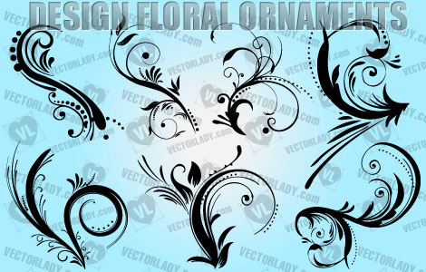 florale Ornamente Design