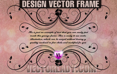 Desain vector bingkai