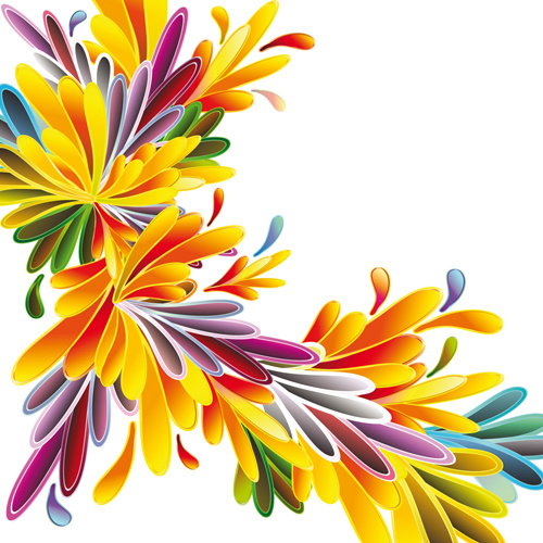 Different Cartoon Flower Mix Design Vectorvector Flowerfree Vector Free Download