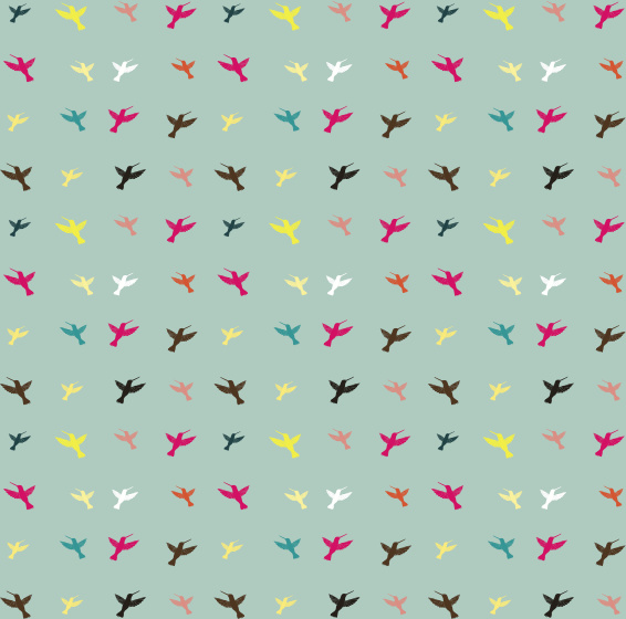 Different Color Birds Pattern Vector Different Color Birds Pattern Vector