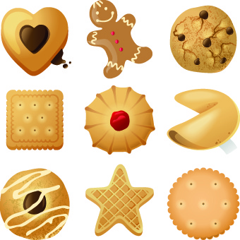 ícones de comida diferentes objetos vetoriais