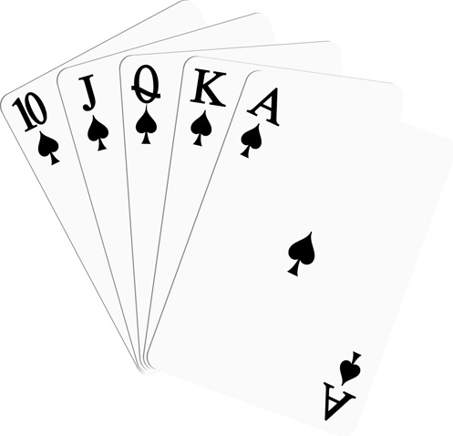 illustration vectorielle de différents jeux de cartes