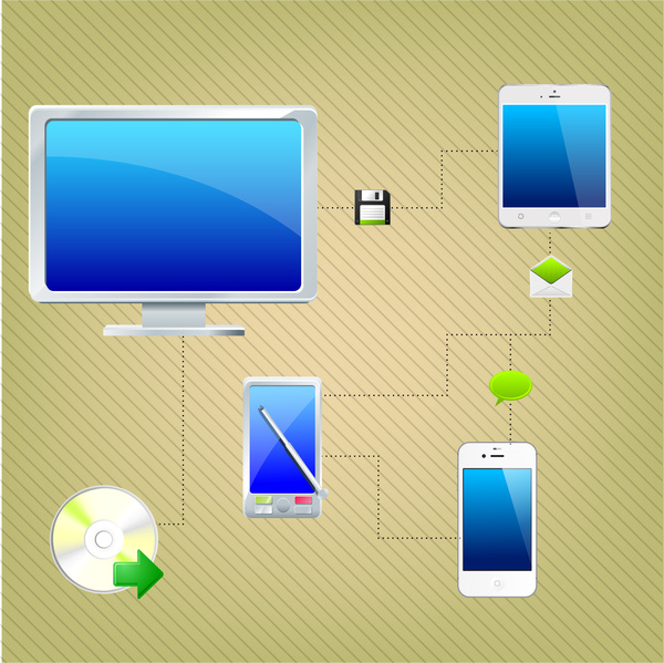 ภาพประกอบการออกแบบแบบเครือข่ายการเชื่อมต่อดิจิตอล