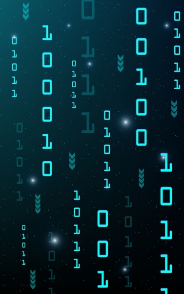 tecnología digital background digits decoración repitiendo diseño azul