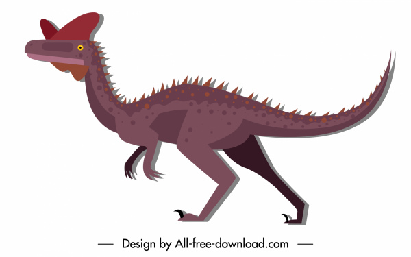 icona dinosauro icona classico design cartone animato carattere schizzo