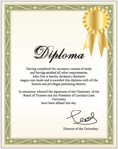 Diplomas y certificados Design vector template