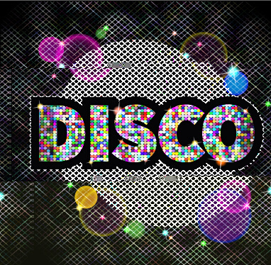 Noche Disco Party Neon background vector