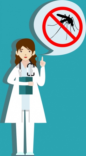 zapobieganie chorobom banner doktorze komara ikon ozdoba