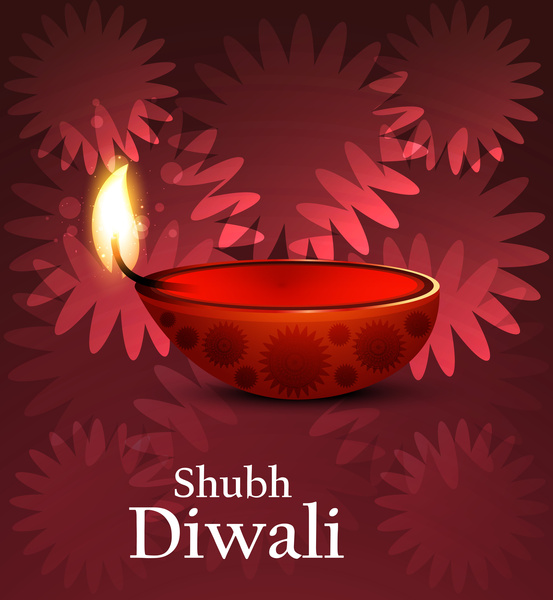 vettore della priorità bassa di Diwali rilassan carta decorativel