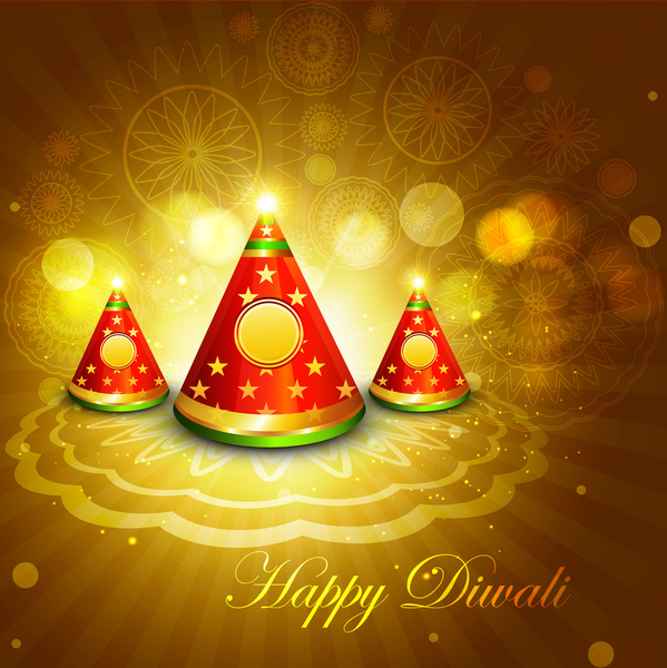vetor de colorido brilhante bolachas Diwali