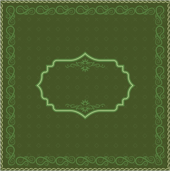 tài liệu mẫu trang trí thiết kế màu xanh lá cây cổ điển