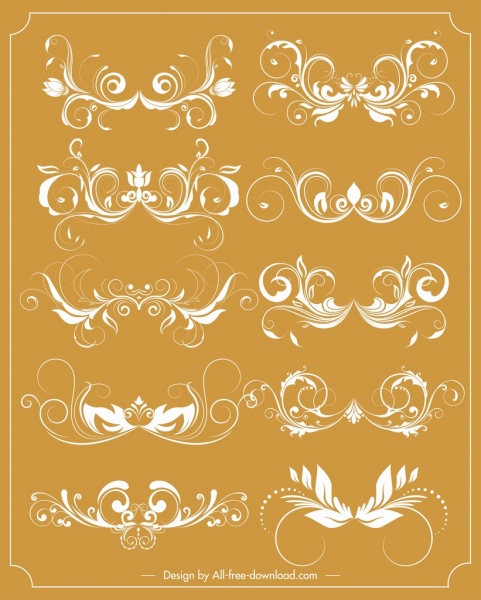 Documents Decorative Sets Classical Symmetric Curved Sketch Documents Decorative Sets Classical Symmetric Curved Sketch