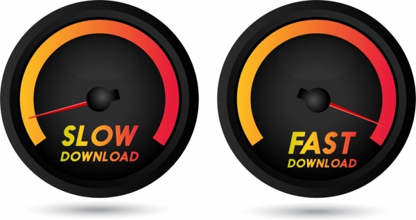 thiết kế màu đen speedometer biểu tượng tốc độ dowload