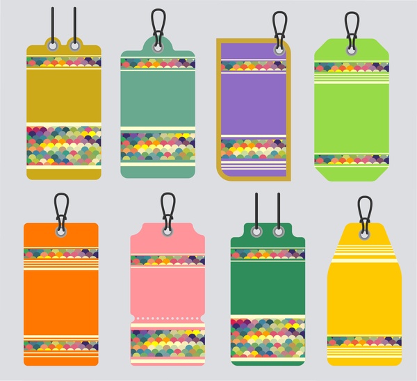 rancangan label koleksi latar belakang berwarna-warni desain rancangan label koleksi latar belakang berwarna-warni desain