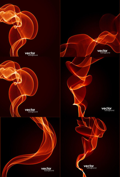 Dynamic Flame Lines Background Vector