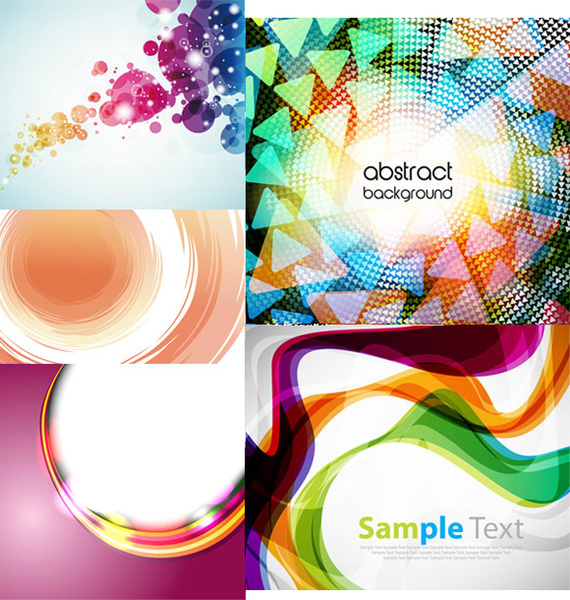 Dynamic Flow Line Backgrounds Vector Graphic