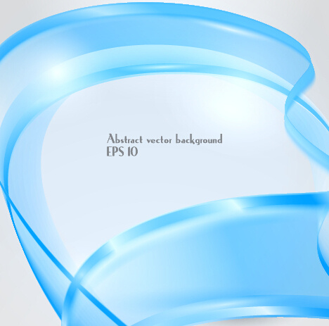 faixa dinâmica de azul transparente de fundo vector