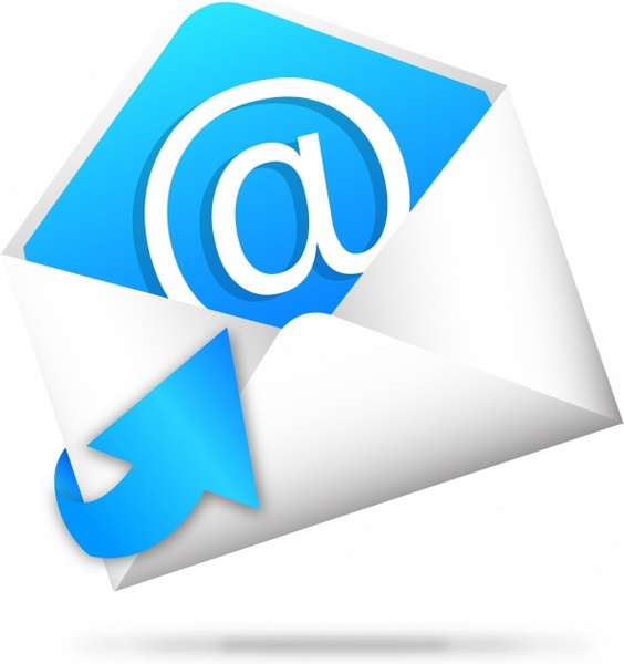 e-Mail-Symbol mit Pfeil Vektor eps10