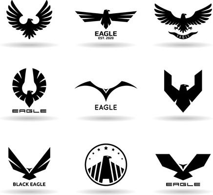 Eagles koleksi besar Logo vektor