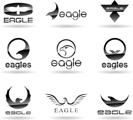 Adler Logos riesige Sammlung Vektoren