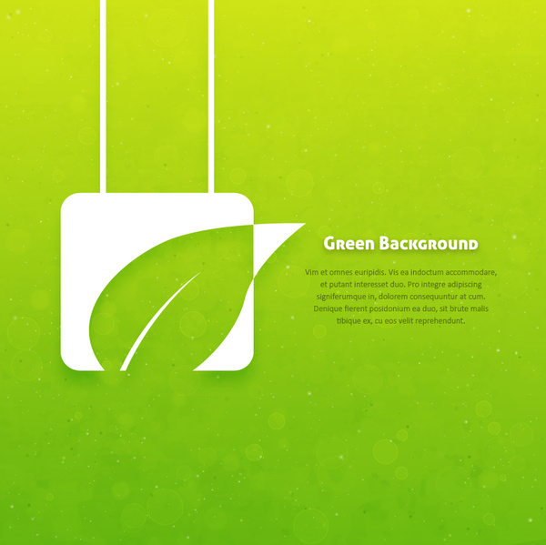 แนวคิดพื้นหลังสีเขียว eco