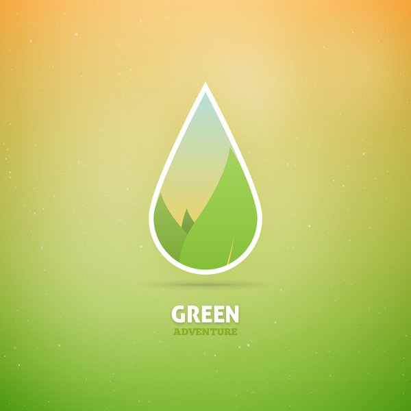 fundo verde conceito de eco