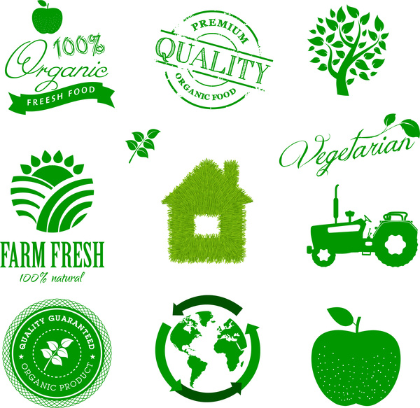 Eco-grüne Icons set