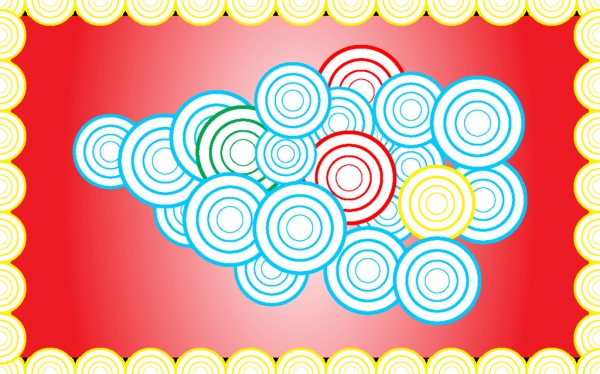 Cercles de couleurs modifiables