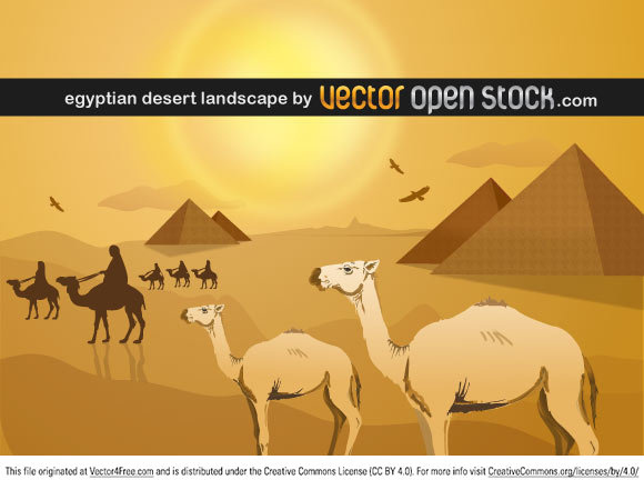 Paisaje del desierto egipcio